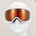 Giro Ringo weiße Wortmarke/kupferfarbene Skibrille 7