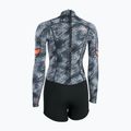 Schaumstoff für das Schwimmen Damen ION Amaze Shorty 2.0 Back Zip black flowers 2