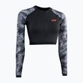 Damen UV-Shorty Langarm Schwimmanzug schwarz 3