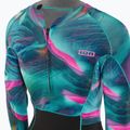 Women's Swim Foam ION Amaze Hot Shorty 1.5 Front Zip tropische Palme glitch 4