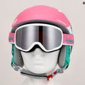 Kinderskihelm HEAD Maja Set Paw + Brille rosa 9