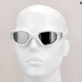 ZONE3 Vapour weiß/silberne Schwimmbrille 12