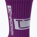 Herren Tapedesign Anti-Rutsch-Fußballsocken lila 5