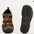 KEEN Seacamp II CNX dunkle Olive/Gold Flamme Junior Sandalen 9