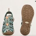 KEEN Whisper Granit grün/pfirsich parfait Damen Trekkingsandalen 9