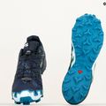 Salomon Speedcross 6 Herren Laufschuhe carbon/tahitian tide/weiß 10