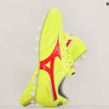 Mizuno Morelia II Elite MD Sicherheitsgelb/Feurige Koralle 2/Galaxysilber Herren Fußballschuhe 10