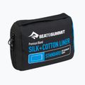 Sea to Summit Seide/Baumwolle Traveller mit Kissen Schlafsackeinsatz marine ASLKCTNYHASF