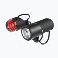 Satz Fahrradlampen Knog Plugger Twinpack Schwarz 2