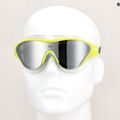 Schwimmmaske Taucherbrille arena The One Mask Mirror silver/soft green/black 7