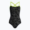 Funkita Strapped In One Piece Damen Badeanzug Grau FS38L7141608