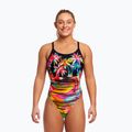 Damen einteiliger Badeanzug Funkita Diamond Back One Piece Sonnenuntergang Stadt 5