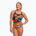 Damen einteiliger Badeanzug Funkita Diamond Back One Piece Sonnenuntergang Stadt 6