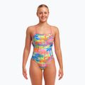 Funkita Strapped In One Piece Damen-Badeanzug poka palm 5