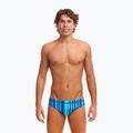 Herren Badeslip Funky Trunks Classic Brief Lane Lines 2