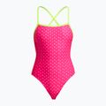 Damen-Einteiler Badeanzug Funkita Strapped In One Piece pink proton