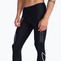 Herren 2XU Core Compression Trainingsleggings schwarz/silber MA3849B 4