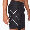 Herren 2XU Core Compression Trainingsshorts schwarz/silber MA3851B 4