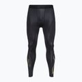 Herren 2XU Force Compression Trainingsleggings schwarz und gold MA5365B