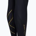 Damen Trainingsleggings 2XU Force Mid-Rise Compression schwarz und gold WA5367B 9