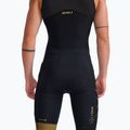 Herren Triathlonanzug 2XU Light Speed Front Zip schwarz/gold 2