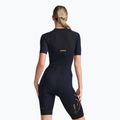 Damen Triathlonanzug 2XU Light Speed Sleeved schwarz/gold 2