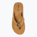 Herren Rip Curl Revival Leder Offene Zehe Flip Flops hellbraun 5