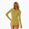Women's Rip Curl G-Bomb 1 mm 2.0 LS Spring Front Zip khaki Swim Foam 3