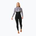 Neoprenanzug Damen Rip Curl E-Bomb 4/3mm Zip Free Sublimed black/ lime 4