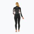 Neoprenanzug Damen Rip Curl Dawn Patrol 4/3mm Chest Zip Sublimed black/ black/ multi 2