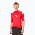 Rip Curl Lycra Brand Wave UPF rot Kinder-Badeshirt 4