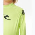 Rip Curl Brand Wave UPF Rash Vest Kinder Schwimmen Longsleeve Kalk 5