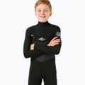 Rip Curl Dawn Patrol 4/3 mm Chest Zip Kinder Schwimmen Schaum schwarz 4