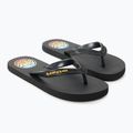 Rip Curl Wetty Fade Bloom gewaschene schwarze Kinder-Flip-Flops 8