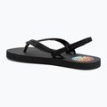 Rip Curl Wetty Fade Bloom gewaschene schwarze Kinder-Flip-Flops 3