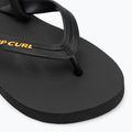Rip Curl Wetty Fade Bloom gewaschene schwarze Kinder-Flip-Flops 7