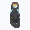 Herren Rip Curl Wetty Fade Bloom gewaschene schwarze Flip Flops 5