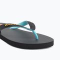 Herren Rip Curl Wetty Fade Bloom gewaschene schwarze Flip Flops 7