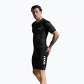 Herren Triathlonanzug 2XU Aero Hex Sleeved schwarz/weiß