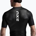 Herren Triathlonanzug 2XU Aero Hex Sleeved schwarz/weiß 7