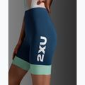 Damen-Triathlonanzug 2XU Aero Hex Sleeved jelly mint/majol 8