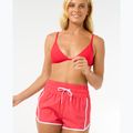 Damen Rip Curl hohe Taille Retro Volley 3" schwimmen Shorts Hibiskus rot 4