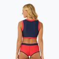 Rip Curl Coco Short Sleeve Vest Badeanzug Top rot/dunkelblau 3