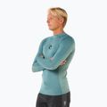 Rip Curl Waves UPF Performance Herren Schwimmen Longsleeve Blaustein 4