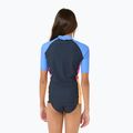 Kinder Rip Curl Block Party Rash Vest Schwimmen Shirt navy 3