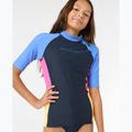 Kinder Rip Curl Block Party Rash Vest Schwimmen Shirt navy 4