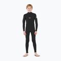 Kinder Schwimm-Neoprenanzug Rip Curl Dawn Patrol 3/2 mm Back Zip black