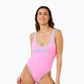 Einteiliger Badeanzug Rip Curl Surf Puff light pink 4