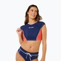 Damen-Badeoberteil Rip Curl Surf Tide Crop Rashvest dark navy 5