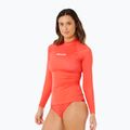 Damen-Bade-Longsleeve Rip Curl Classic Surf UPF Rashguard red 4